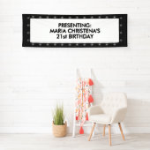 Hollywood-Theater-Schild 2,5' x 8' Fahne Banner (Insitu)