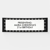 Hollywood-Theater-Schild 2,5' x 8' Fahne Banner (Horizontal)