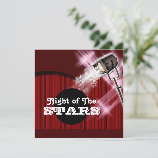 Hollywood-Thema, Party ", das jedes möglichen Einladung (Stehend Vorderseite)