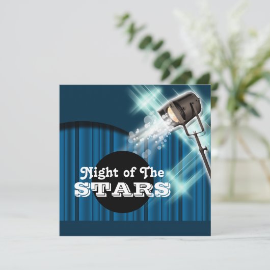 Hollywood-Thema, Party ", das jedes möglichen Einladung (Stehend Vorderseite)