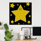 Hollywood Theme Birthday Autograph Keepake Poster (Heimbüro)