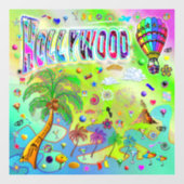 Hollywood Timeless Melody Window Clying Fensteraufkleber (Blatt)