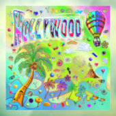 Hollywood Timeless Melody Window Clying Fensteraufkleber (Blatt 3)