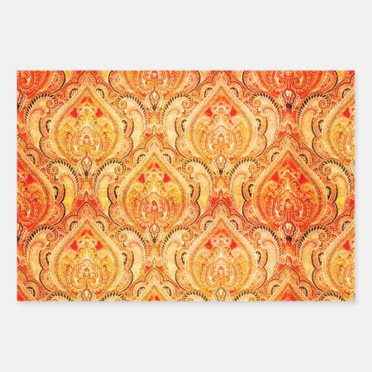 Hollywood Tropic, Bruxelles Apricot und Pop Art Geschenkpapier Set (Vorderseite)