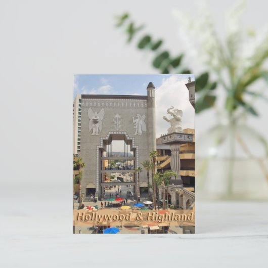 Hollywood und Highland Los Angeles Postkarte (Stehend Vorderseite)
