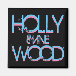 Hollywood und Wein Magnet