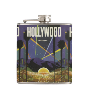 Hollywood USA Vintage Travel Flask Flachmann