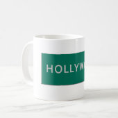Hollywood-Verkehrsschild Kaffeetasse (Vorderseite Links)