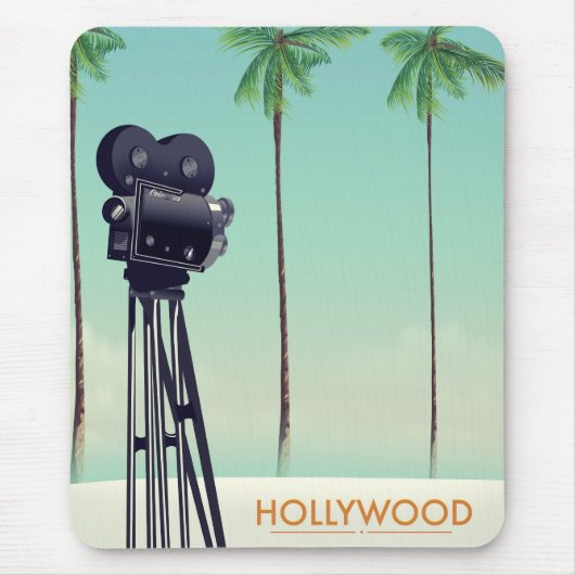 Hollywood-Vintag-Kamera Mousepad (Vorne)