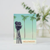 Hollywood-Vintag-Kamera Postkarte (Stehend Vorderseite)