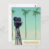 Hollywood-Vintag-Kamera Postkarte (Vorne/Hinten)