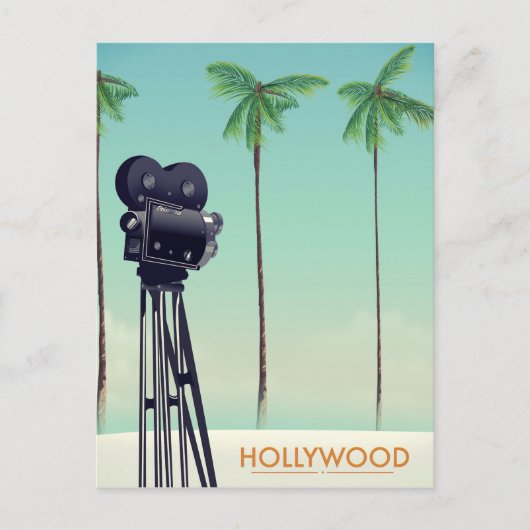 Hollywood-Vintag-Kamera Postkarte (Vorderseite)