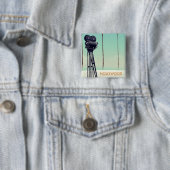Hollywood Vintage-Kamera Reiseposter Button (Beispiel)