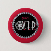 Hollywood VIP Geburtstag Button