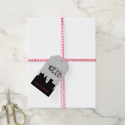 Hollywood VIP Geburtstag Geschenkanhänger (Mit Garn)
