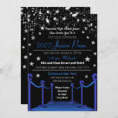 Hollywood VIP Prom Dance Einladung (Vorne/Hinten)