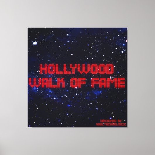 hollywood, walk of fame leinwanddruck (Vorderseite)