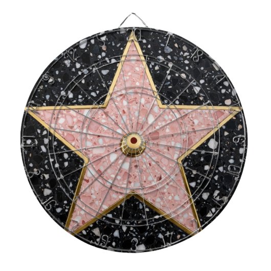 Hollywood Walk of Fame Square Untersetzer Dartscheibe (vorne)