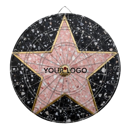 Hollywood Walk of Fame Square Untersetzer Dartscheibe (vorne)