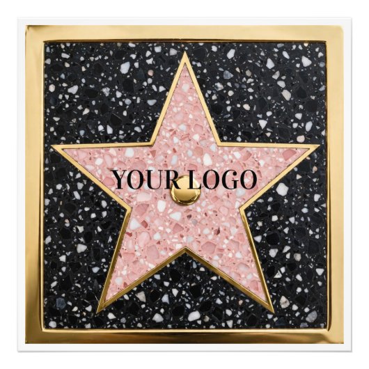 Hollywood Walk of Fame Square Untersetzer Fotodruck (Vorne)