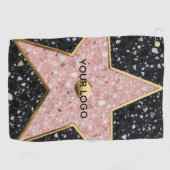 Hollywood Walk of Fame Square Untersetzer Golfhandtuch (Horizontal)