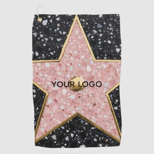 Hollywood Walk of Fame Square Untersetzer Golfhandtuch (Vorderseite)