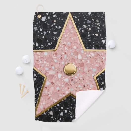 Hollywood Walk of Fame Square Untersetzer Golfhandtuch (Insitu)