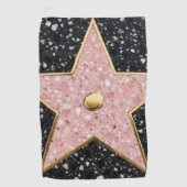 Hollywood Walk of Fame Square Untersetzer Golfhandtuch (Vorderseite)
