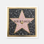 Hollywood Walk of Fame Square Untersetzer Serviette (Vorderseite)