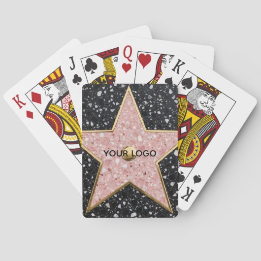 Hollywood Walk of Fame Square Untersetzer Spielkarten (Rückseite)
