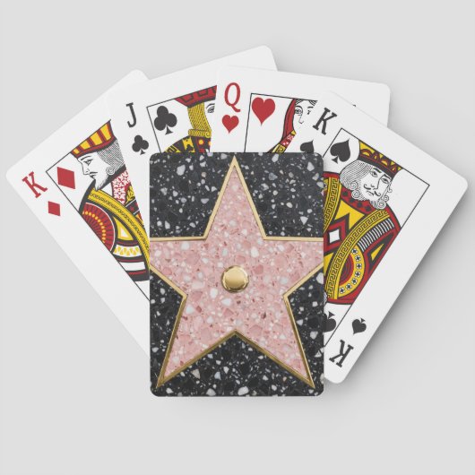 Hollywood Walk of Fame Square Untersetzer Spielkarten (Rückseite)