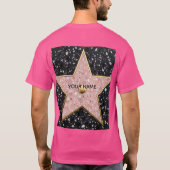 Hollywood Walk of Fame Square Untersetzer T-Shirt (Rückseite)