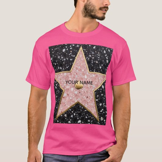 Hollywood Walk of Fame Square Untersetzer T-Shirt (Vorderseite)