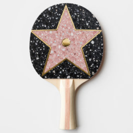Hollywood Walk of Fame Square Untersetzer Tischtennis Schläger