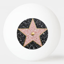 Hollywood Walk of Fame Square Untersetzer Tischtennisball