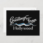 Hollywood Water Waves Postkarte (Vorne/Hinten)