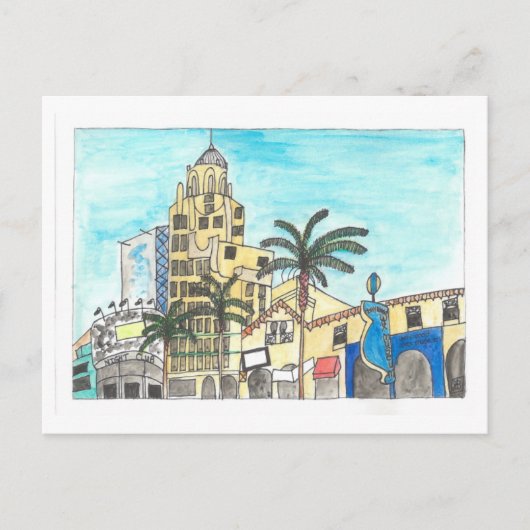 Hollywood Wax Museum Postkarte (Vorderseite)