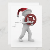 hollywood-Weihnachten Feiertagskarte (Vorne/Hinten)