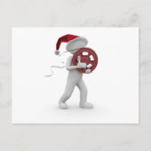 hollywood-Weihnachten Feiertagspostkarte (Vorderseite)