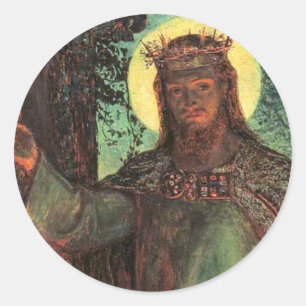 Holman Hunt Light of the World Runder Aufkleber