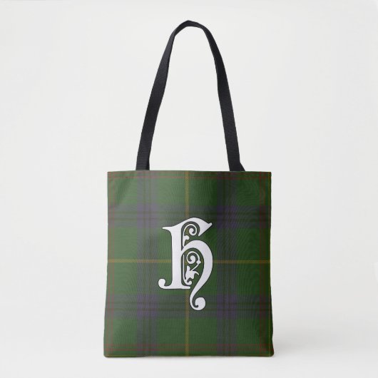 Holmes Clan Tartan Monogram Tasche (Vorderseite)