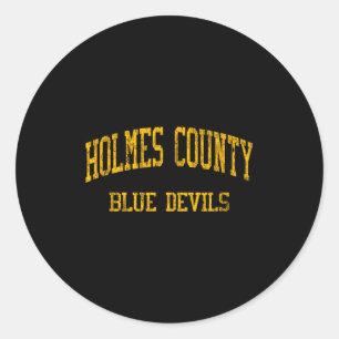 Holmes County High School Hs Bonifay Fl Vintage Sr Runder Aufkleber