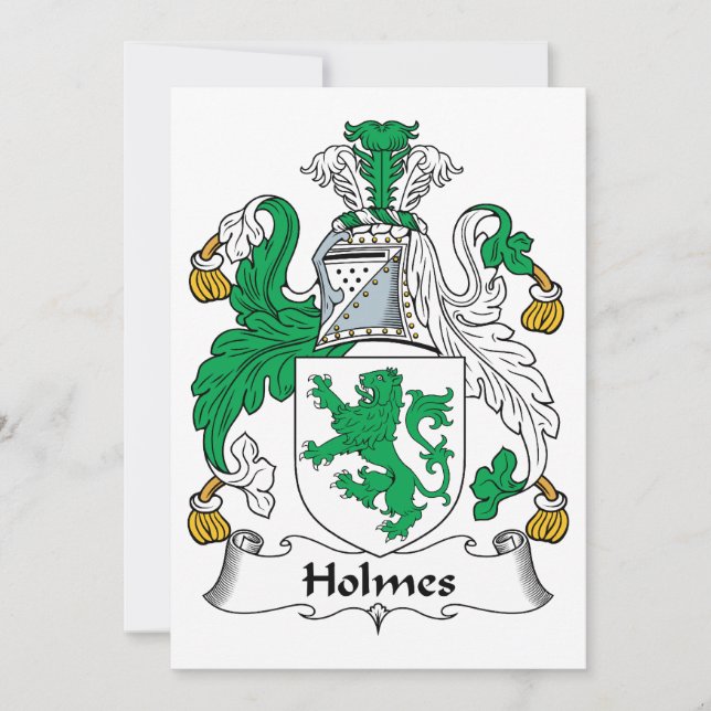 Holmes Familienwappen (Vorderseite)
