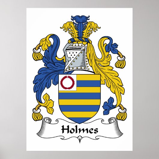 Holmes Familienwappen Poster (Vorne)