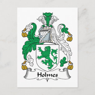 Holmes Familienwappen Postkarte