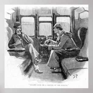 Holmes gab mir eine Vorstellung von den Ereignisse Poster