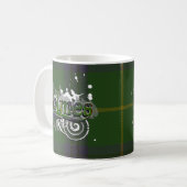 Holmes Tartan Grunge Kaffeetasse (Vorderseite Links)