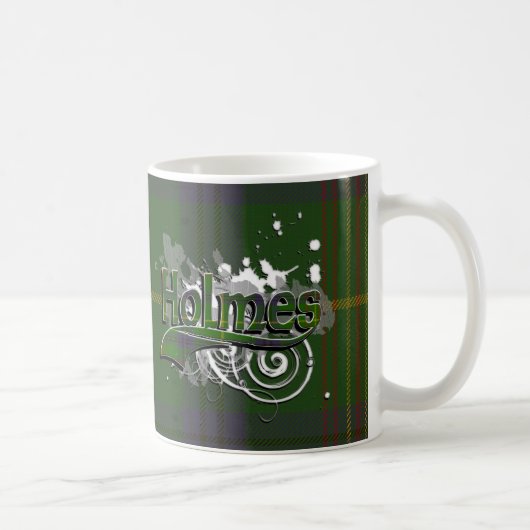 Holmes Tartan Grunge Kaffeetasse (Rechts)