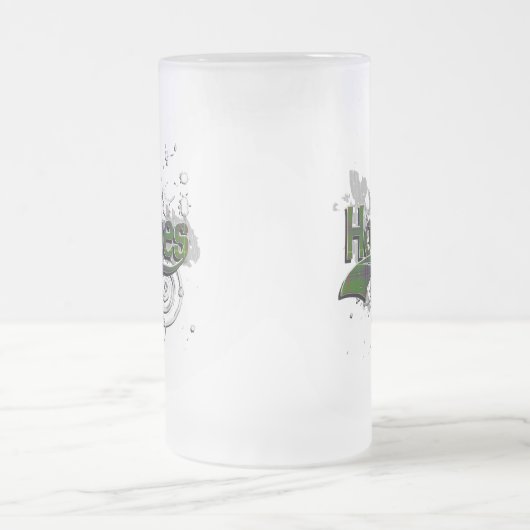 Holmes Tartan Grunge Mattglas Bierglas (Mittel)