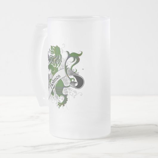 Holmes Tartan Lion Mattglas Bierglas (Vorderseite Links)